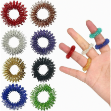 Set van 40 acupressuurvingerringen voor volwassenen, massageringen voor stressvermindering, vingeroefeningen voor artritisverlichting, draag