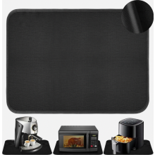 Hittebestendige mat voor airfryer, 45 x 38 cm, antislip, waterdichte aanrechtbeschermer voor keukenwerkbladen, hittebestendig