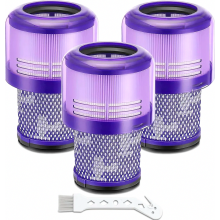 Vervangingsfilterset voor V11 V15 SV14 SV17 SV22 stofzuigers, 3 stuks, compatibel met Detect, Absolute, Extra, Pro.