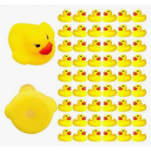 60-teiliges Badespielzeug-Set mit Gummienten, Mini-gelbe Schwimmenten für Badewanne, Dusche, Geburtstagspartys, Spaß und Langlebigkeit