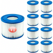 Poolfilterkartusche VI, Ersatzkartusche für Miami-, Vegas- und Monaco-Pools, Spa 58323, 8er-Pack