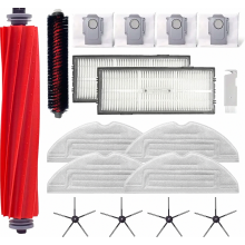 Vervangende accessoireset voor Roborock S7 Pro Ultra en S7 MaxV Ultra, 1 rolborstel, 1 zelfreinigende borstel, 2 HEPA-filters