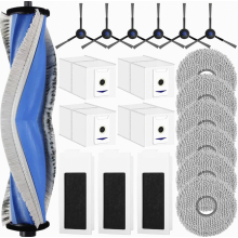 Kit de accesorios para aspiradora de 20 piezas para Deebot T30 Pro Omni, T30 Omni, T30 Max, 1 cepillo principal de goma, 4 bolsas para polvo