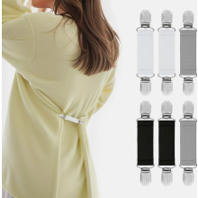 Paquete de 6 clips elásticos para suéteres, camisas, cárdigans, delantales y guantes, clips de sujeción para ropa para niños, bebés y niños