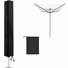 Dos fundas giratorias para perchero con cremallera, tela Oxford 420D, impermeables y resistentes al viento, 180 x 18 x 18 cm.