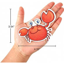Rutschfeste Badewannenaufkleber, 20 große, selbstklebende Aufkleber für Dusche und Bad, inklusive Premium-Abzieher, Ozean-Motiv, je 3,5 cm g