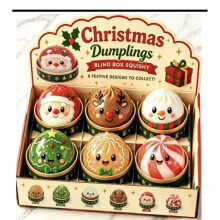 (yellow, 8.5cm) Christmas Stress Relief Bun Squishy Toy Slow Rising Pinch Ball Novelty Decompression Fidget Toys for Adults Kids