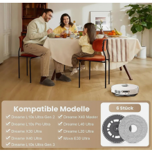 dweilpads en 2 dweilplaten als vervangingsonderdelen voor compatibele robotstofzuigers, duurzame schoonmaakaccessoires, eenvoudig te install