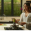 Automatic Pan Stirrer with Timer, LED Speed Display and Dishwasher Safe Design, Kitchen Tool for Hands Free Cooking, Gre 2
