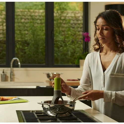 Automatic Pan Stirrer with Timer, LED Speed Display and Dishwasher Safe Design, Kitchen Tool for Hands Free Cooking, Gre 1