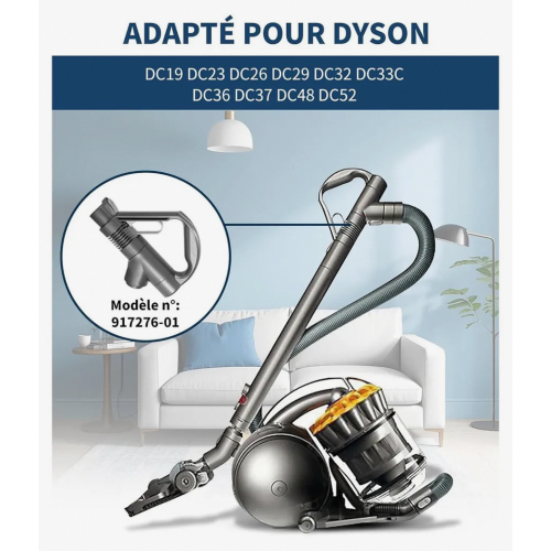 Replacement Handle for Vacuum Cleaner, Compatible with DC29 DC33C DC37 DC52 DC19 DC23 DC26 DC32 DC36 DC48, Grey, Durable 1
