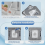 48-Piece Washable Microfiber Cleaning Pads for Window Cleaning Robot, Replacement Accessories Compatible with Winbot W2 5