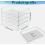 4 Pack Premium Clear Stackable Acrylic Letter Trays, A4 Document Storage Organizers for Office Desk 5