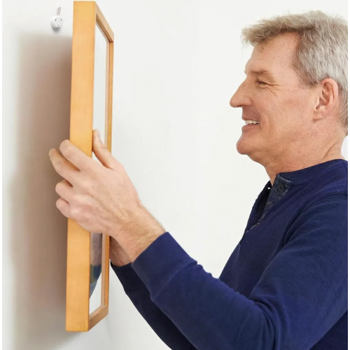 60 Pack Invisible Hard Wall Hooks, No-Trace Wall Picture Hooks for Hanging Frames and Decor 2