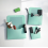 Magnetic Document Holder, Wall-Mounted Storage Box, Large Capacity Full-Size Pocket, Solid Color File Organizer 2