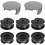 Replacement Trimmer Spools for EasyGrassCut Lawn Trimmer, 6 Spools and 2 Covers, Durable Nylon Line 1