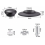 4 Pack Universal Bakelite Pot Lid Knobs with Screws, Black Durable Replacement Knobs for Pot Lids and Casseroles 3