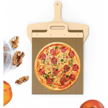 Sliding Pizza Peel with Non Stick Coating and Handle, Large 55 x 35 cm Pizza Shovel for Easy Transfer