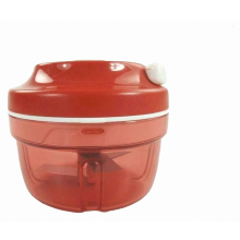 Red Vegetable Chopper, Manual Onion Dicer, Compact Kitchen Slicer for Fruit and Veg Prep