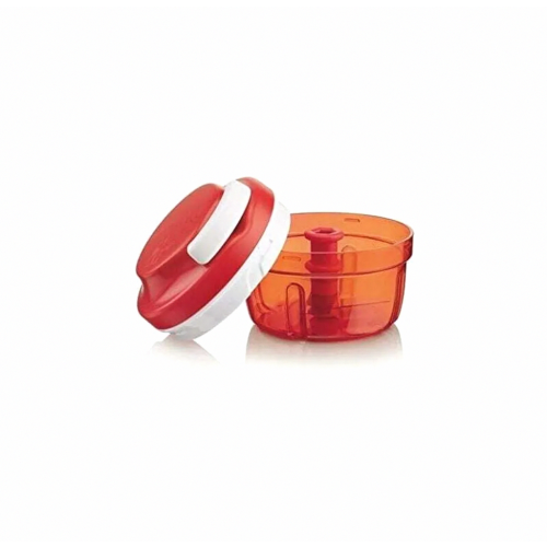 Red Vegetable Chopper, Manual Onion Dicer, Compact Kitchen Slicer for Fruit and Veg Prep 1
