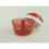 Red Vegetable Chopper, Manual Onion Dicer, Compact Kitchen Slicer for Fruit and Veg Prep 3