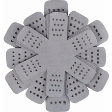 12 Pack Felt Pan Protectors, 3 Sizes Thick Stackable Pot and Bowl Separators, Grey Non Slip Cookware Protectors for Pans