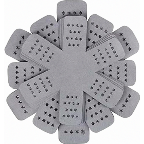12 Pack Felt Pan Protectors, 3 Sizes Thick Stackable Pot and Bowl Separators, Grey Non Slip Cookware Protectors for Pans