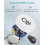 Bluetooth Thermometer Hygrometer, Mini Indoor Temperature Humidity Sensor with App, Data Export, Compatible with iOS and 4