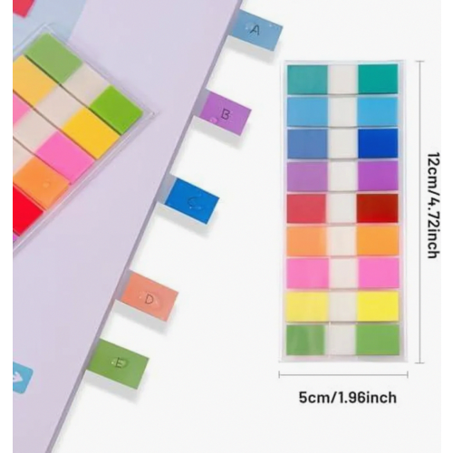 900 Sheets Transparent Sticky Notes Page Markers, Repositionable Writable Index Tabs, Small Adhesive Tabs for Reading, S 1
