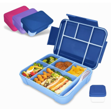 Children's Bento Lunch Box with Compartments, Leakproof Snack Box for School, Kindergarten and Outings, Girls and Boys