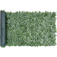 Recinzione per la privacy con edera artificiale, 300 x 100 cm, schermo di edera con retro in rete, connessioni rinforzate, finta siepe con v