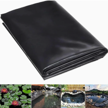 Telo per laghetto in HDPE 2 x 2 m, resistente ai raggi UV e agli agenti atmosferici, colore nero, ideale per la costruzione di laghetti da g
