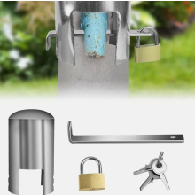 Blocco per rubinetto esterno, copri rubinetto antifurto, blocco per rubinetto da giardino e per esterni per il risparmio idrico.