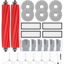 Kit di accessori di ricambio da 26 pezzi per robot aspirapolvere Qrevo Pro, Qrevo S e Qrevo MaxV, 2 spazzole a rullo, 4 filtri HEPA,