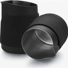 Brocca per schiumare il latte in acciaio inox, brocca da barista compatta senza manico con beccuccio affilato, resistente alla ruggine per c