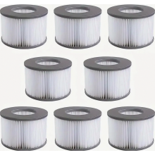 16 cartucce filtro di ricambio per piscine per vasche idromassaggio gonfiabili, versione aggiornata, compatibile con i modelli di spa attual