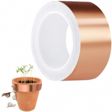 Nastro di rame per la protezione dalle lumache, nastro autoadesivo in lamina di rame 50 mm x 25 m per aiuole rialzate, giardini e balconi, p
