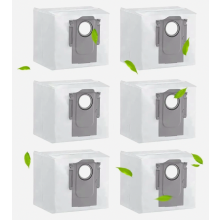 Confezione da 6 sacchetti per la polvere per Roborock S8, S8+, S8 Pro Ultra, S7 MaxV Ultra, Q7 Max, Q7 Max+, S7 Pro Ultra, Q5+, ricambio per