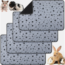 Confezione da 4 tappetini assorbenti riutilizzabili e lavabili per gabbie di porcellini d'India, ideali per l'addestramento di cani e cuccio