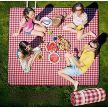 Coperta da picnic extra large 203 x 203 cm, tappetino da picnic portatile impermeabile, lavabile in lavatrice, coperta pieghevole a 3 strati