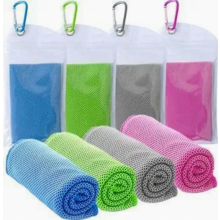 Pacote com 4 Toalhas Refrescantes 30 x 100 cm, Toalha Esportiva Ultraleve de Microfibra, Toalha de Viagem de Secagem Rápida para Academia, C