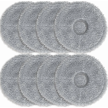 Pacote com 8 panos de microfibra para aspiradores robô, compatíveis com Dreame L10s Ultra, L10 Ultra, L20 Ultra e L10s Pro.