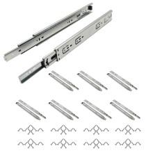 Schubladengleitschienen, 8 Paare, 500mm, kaltgewalzter Stahl, Kugellager, für Küchenschränke und Möbel