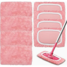 opakovane použiteľných suchých a mokrých podlahových utierok pre mop na zametacie stroje, 25,4 x 11,5 cm, ružové, ideálne na upratovanie dom