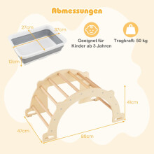 8-in-1 klimboog met opbergbox, 80 x 47 x 41 cm