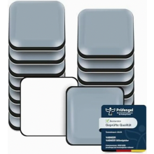 Samolepiace PTFE nábytkové klzáky, 16 kusov, štvorcové 20 x 20 mm, odolné klzáky na stoličky na koberce, laminát, tvrdé drevo