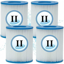 Filtračná kazeta typu II pre bazénový filter, náhradný filter pre Bestway 58094 a 58383, balenie 4 kusov