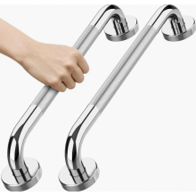 Maniglioni di sicurezza per doccia e vasca da bagno, set da 2, 60 cm, in acciaio inox, maniglie antiscivolo per bagno e WC.