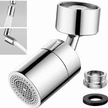 Accessorio aeratore per rubinetto girevole a 360 gradi, prolunga per rubinetto con 2 modalità di spruzzo, filettatura da 22 mm e 24 mm, per