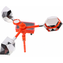 Lampe anti-oiseaux solaire, répulsif solaire rotatif à 360 pour une utilisation extérieure, résistant aux intempéries
